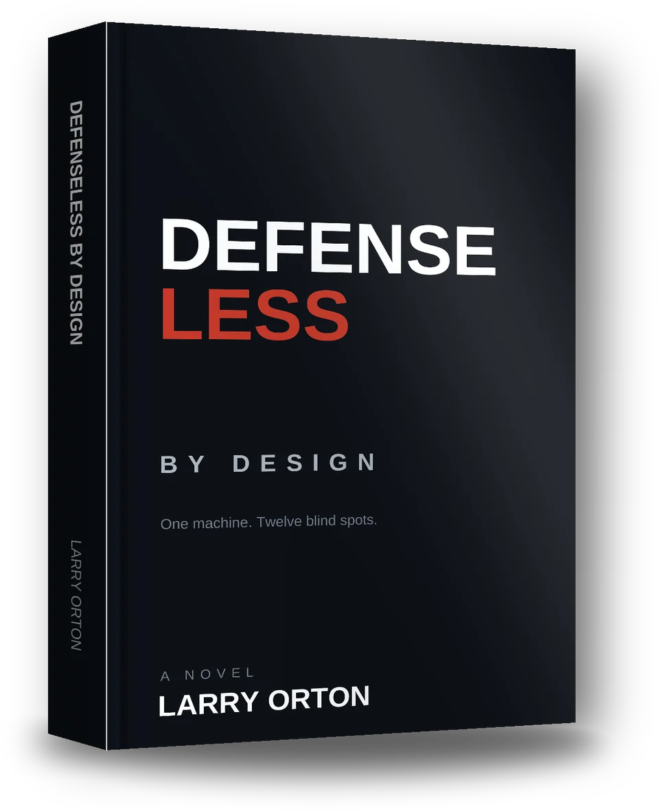 Cover of Defenseless by Design, a novel by Larry Orton.